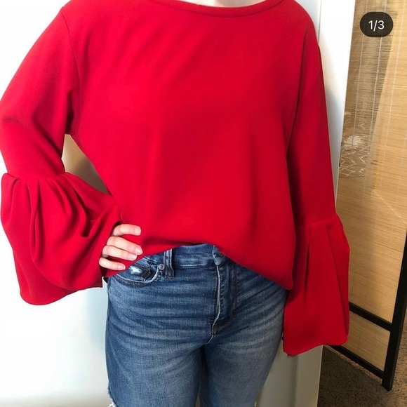 Zara Tops - Peplum Sleeve Top